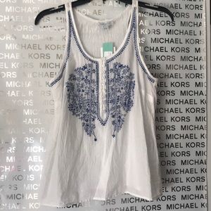 Beautiful white  linen tank top